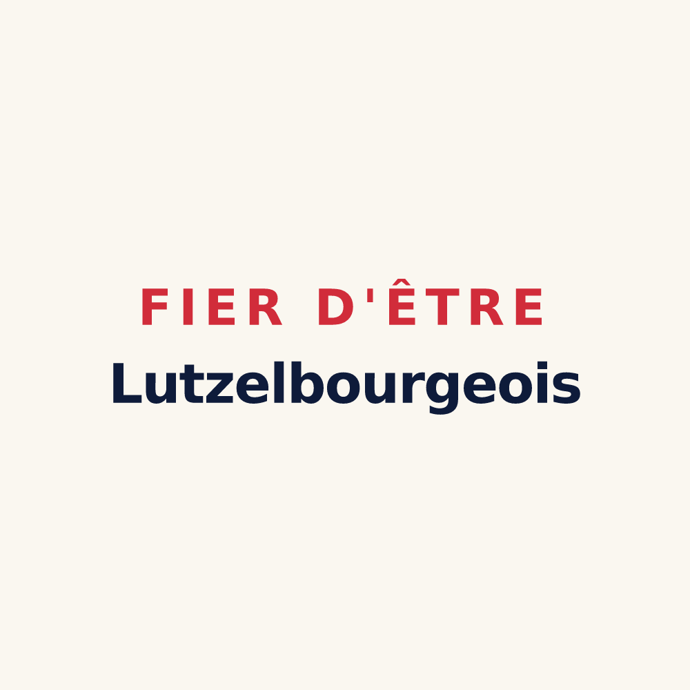 Tasse « Fier d'être Lutzelbourgeois » — design pour Lutzelbourg