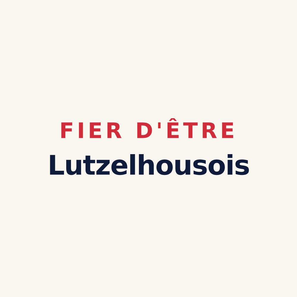 Tasse « Fier d'être Lutzelhousois » — design pour Lutzelhouse