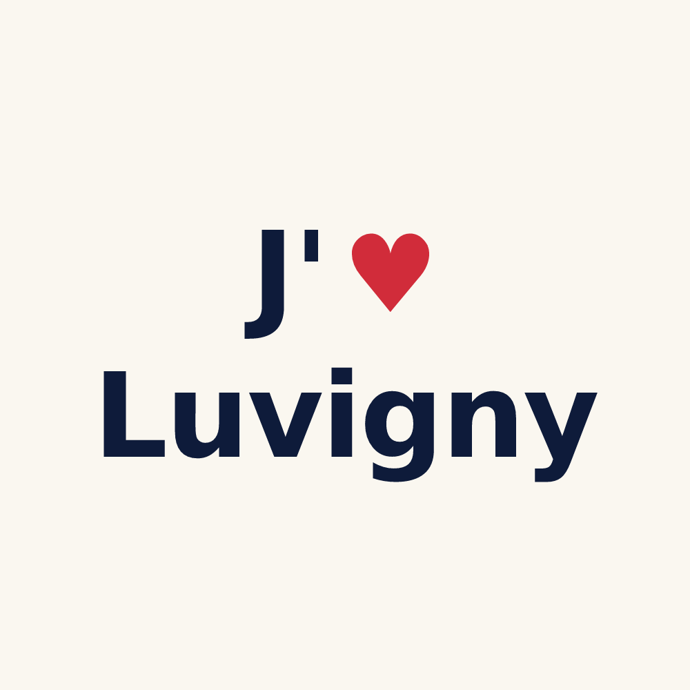Tasse personnalisée Luvigny — design J'aime Luvigny