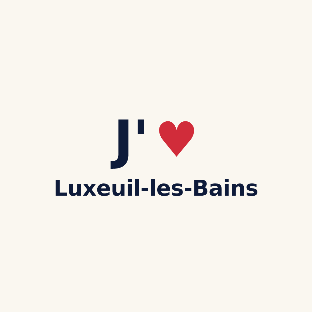 Tasse personnalisée Luxeuil-les-Bains — design J'aime Luxeuil-les-Bains