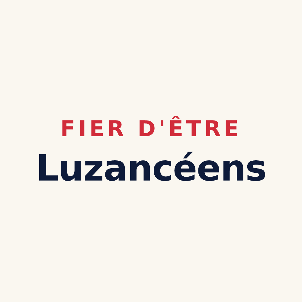 Tasse « Fier d'être Luzancéens » — design pour Luzancy
