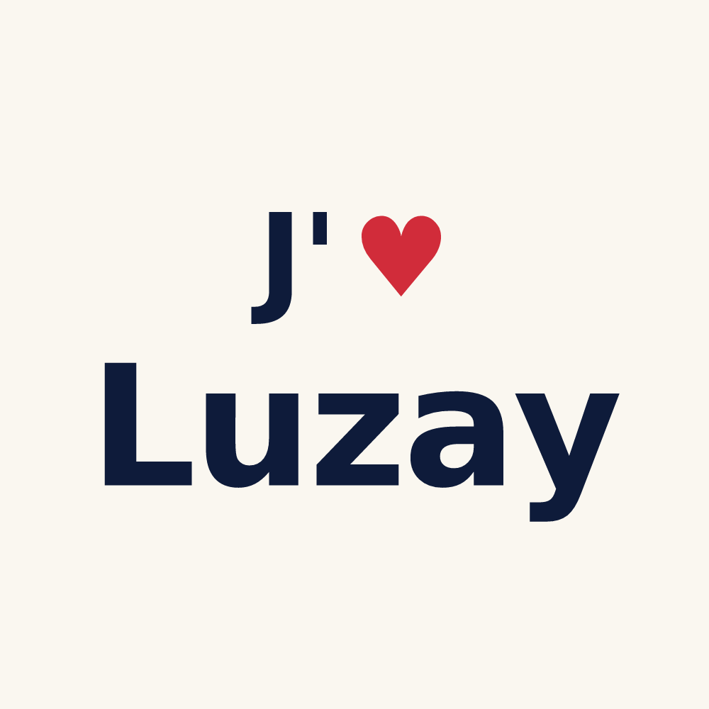 Tasse personnalisée Luzay — design J'aime Luzay