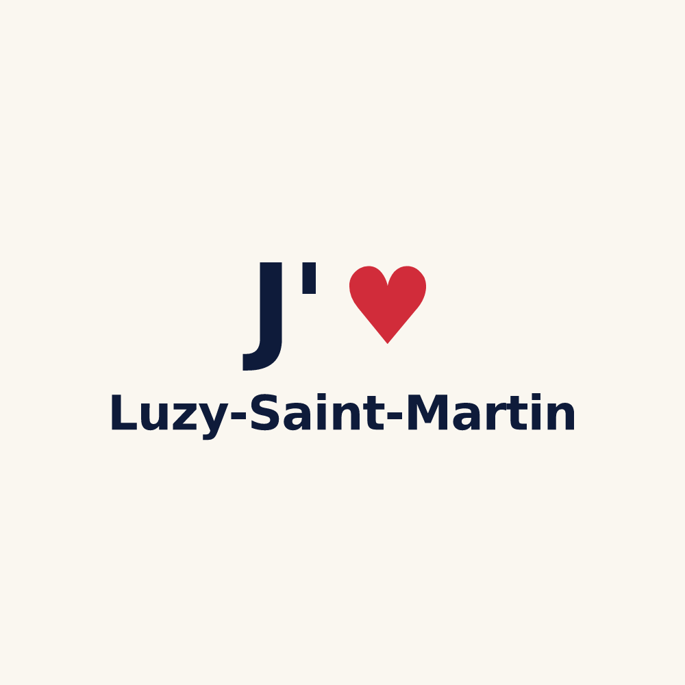 Tasse personnalisée Luzy-Saint-Martin — design J'aime Luzy-Saint-Martin