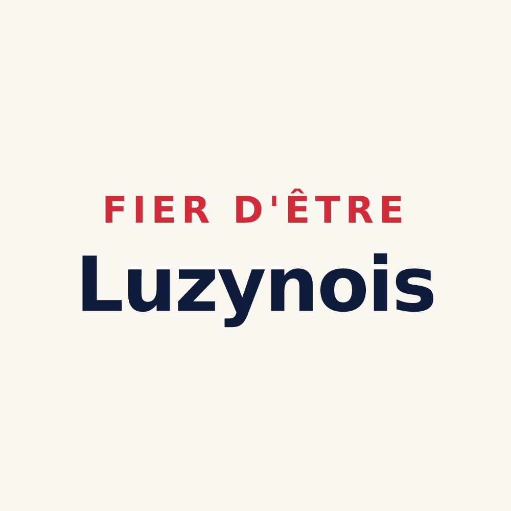 Tasse « Fier d'être Luzynois » — design pour Luzy-Saint-Martin