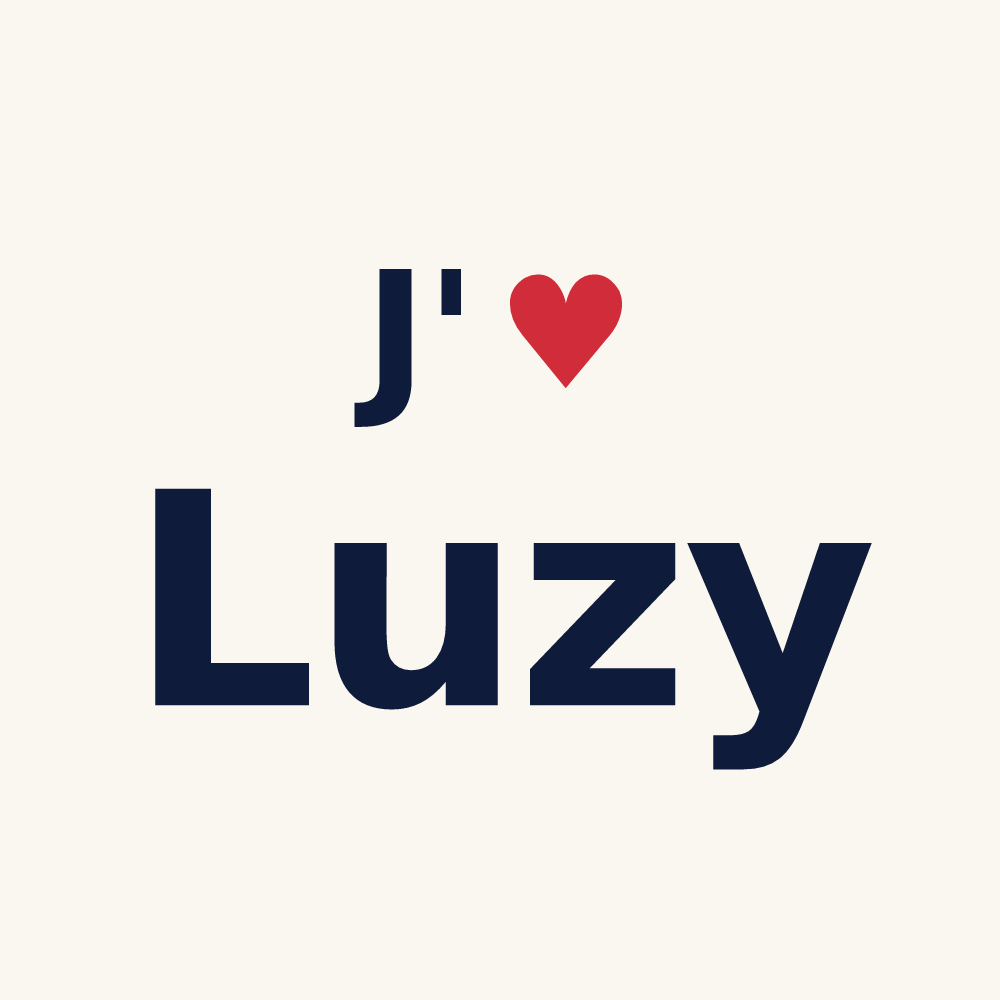 Tasse personnalisée Luzy — design J'aime Luzy