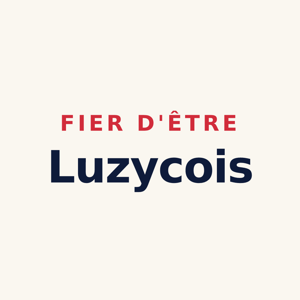 Tasse « Fier d'être Luzycois » — design pour Luzy