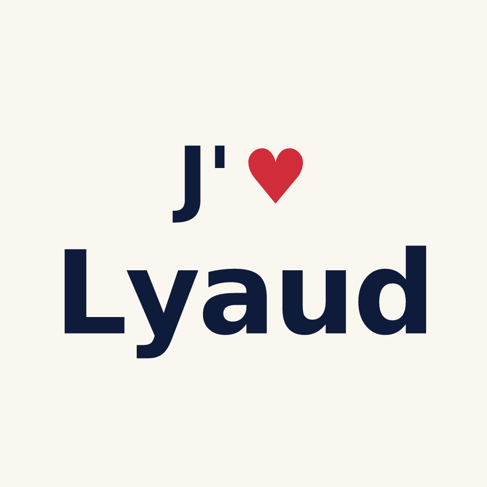 Tasse personnalisée Lyaud — design J'aime Lyaud