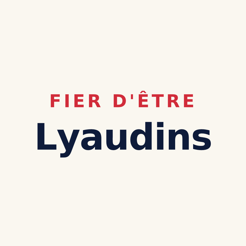 Tasse « Fier d'être Lyaudins » — design pour Lyaud
