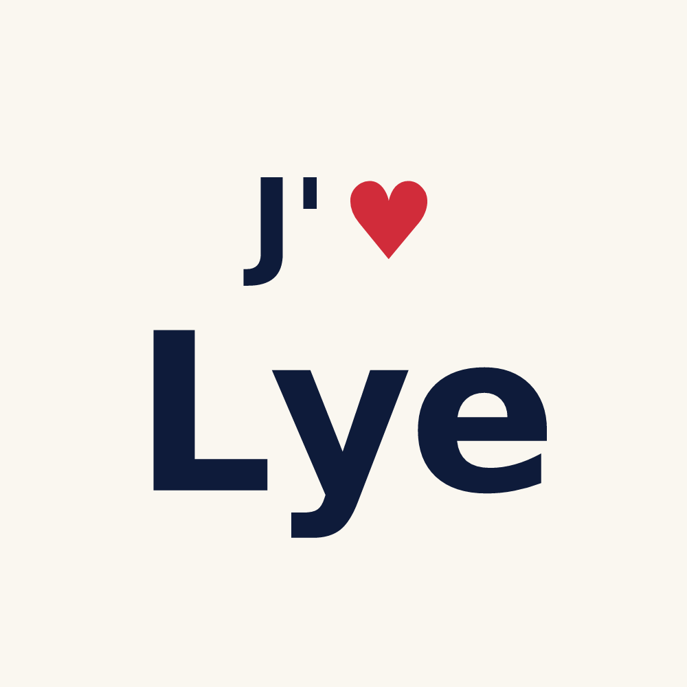 Tasse personnalisée Lye — design J'aime Lye