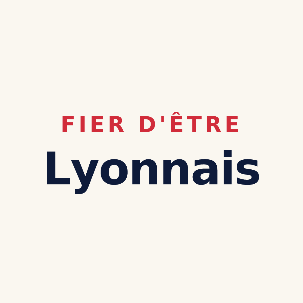 Tasse « Fier d'être Lyonnais » — design pour Lyon