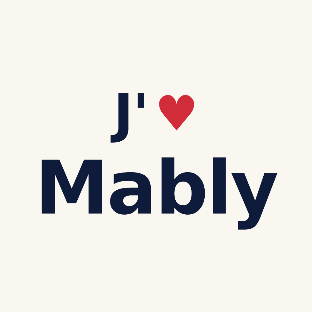 Tasse personnalisée Mably — design J'aime Mably