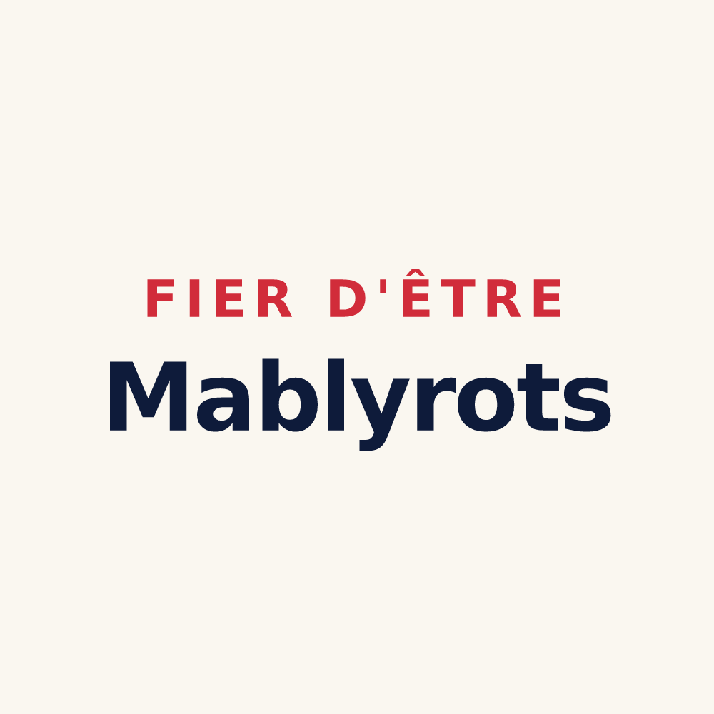 Tasse « Fier d'être Mablyrots » — design pour Mably