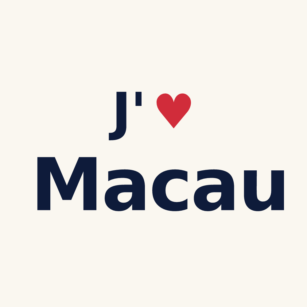 Tasse personnalisée Macau — design J'aime Macau