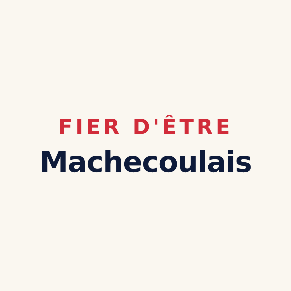 Tasse « Fier d'être Machecoulais » — design pour Machecoul-Saint-Même