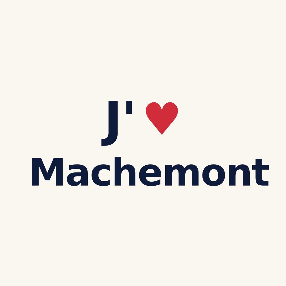 Tasse personnalisée Machemont — design J'aime Machemont