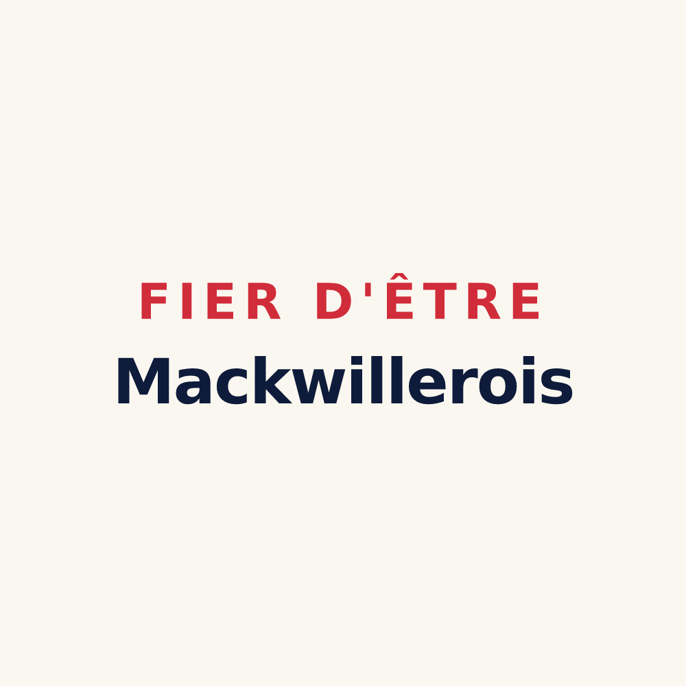 Tasse « Fier d'être Mackwillerois » — design pour Mackwiller