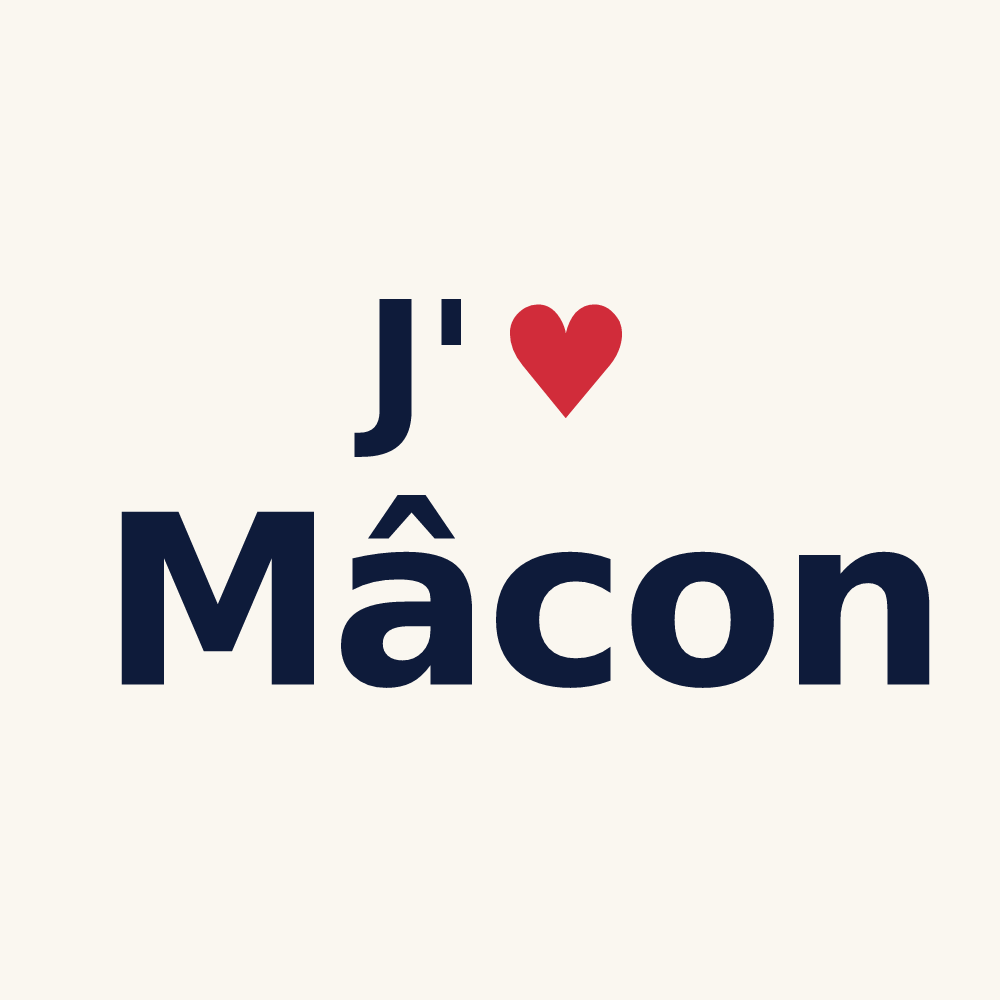 Tasse personnalisée Mâcon — design J'aime Mâcon