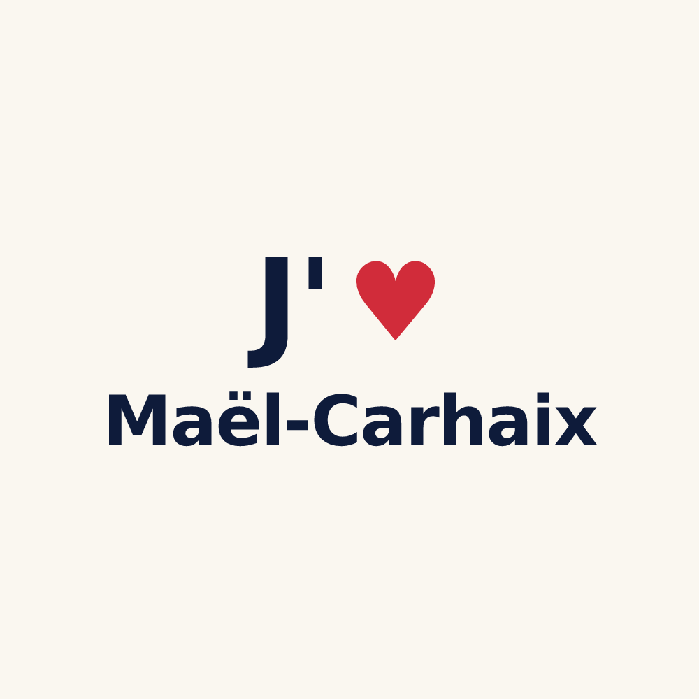 Tasse personnalisée Maël-Carhaix — design J'aime Maël-Carhaix