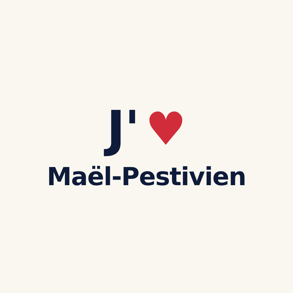Tasse personnalisée Maël-Pestivien — design « J'aime Maël-Pestivien » imprimé sur la tasse