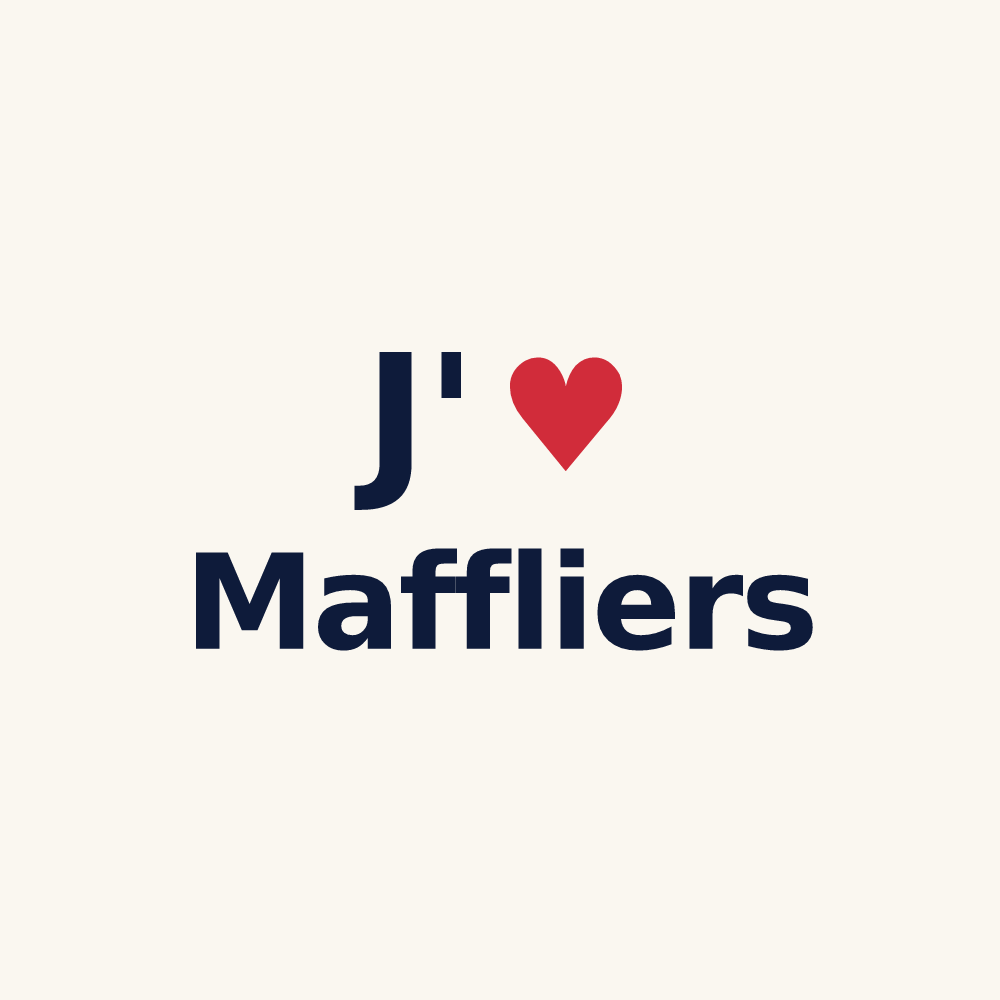 Tasse personnalisée Maffliers — design J'aime Maffliers