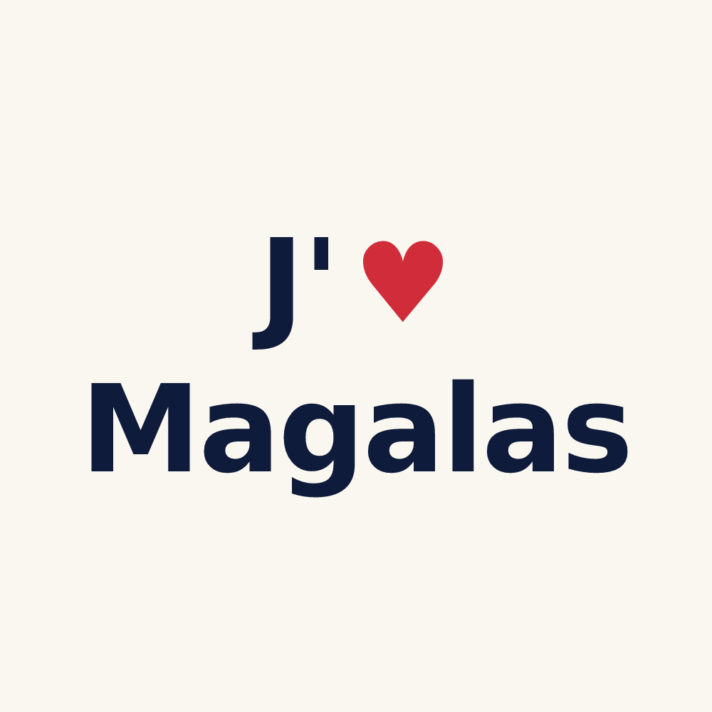 Tasse personnalisée Magalas — design J'aime Magalas