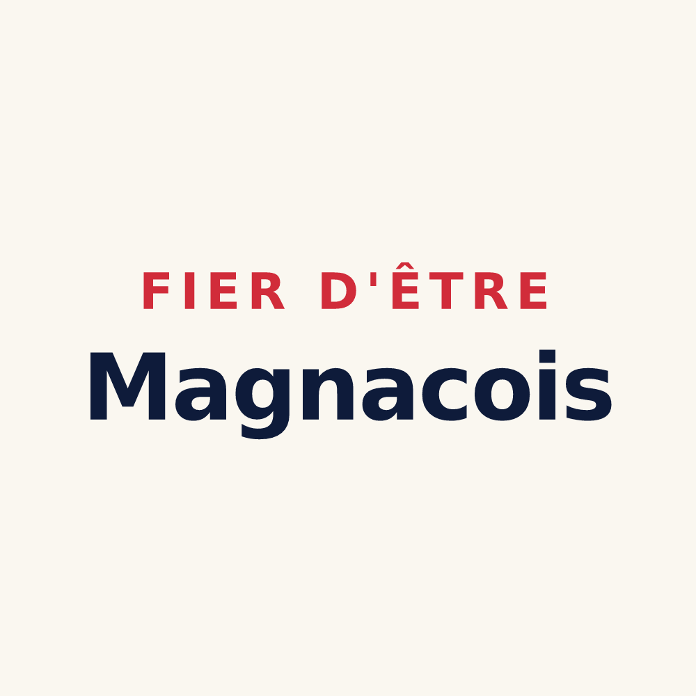 Tasse « Fier d'être Magnacois » — design pour Magnac-sur-Touvre