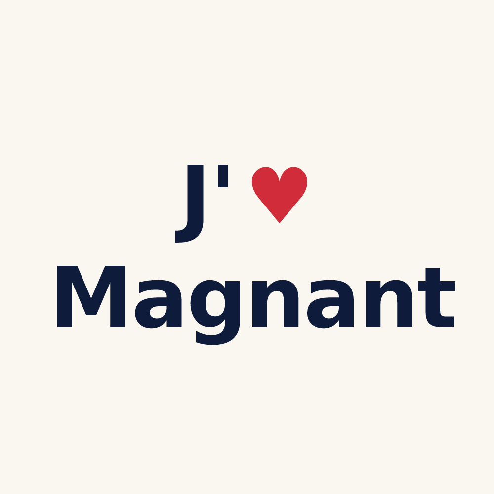 Tasse personnalisée Magnant — design J'aime Magnant