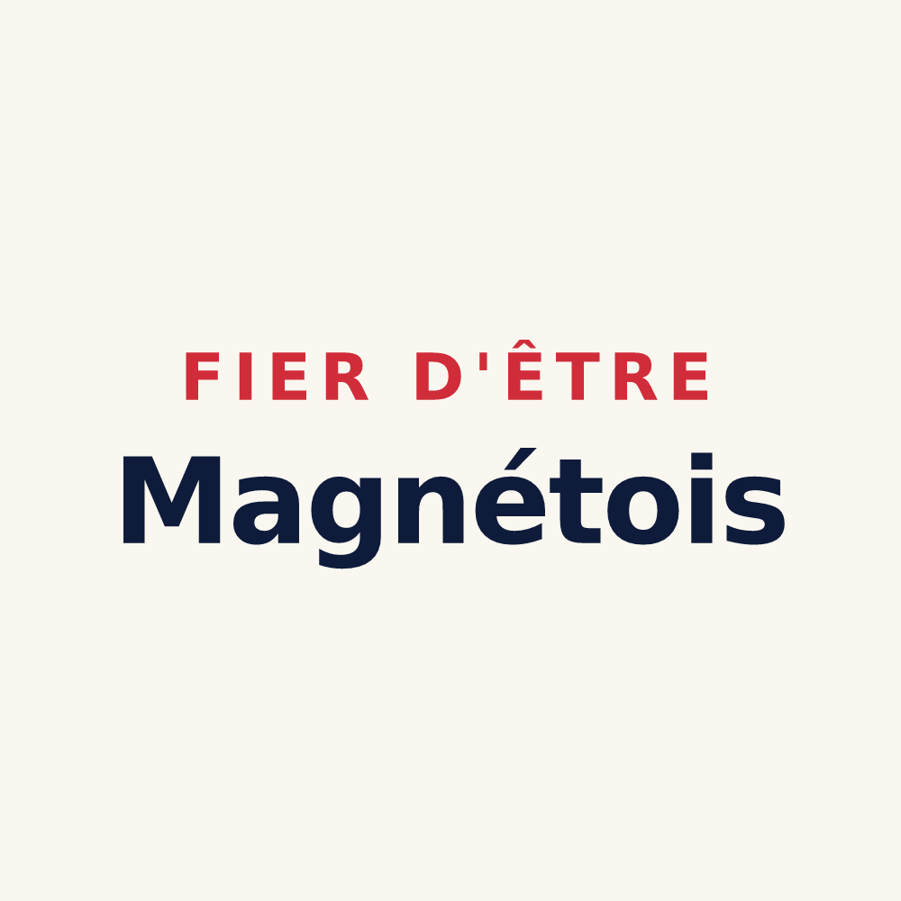 Tasse « Fier d'être Magnétois » — design pour Magnet