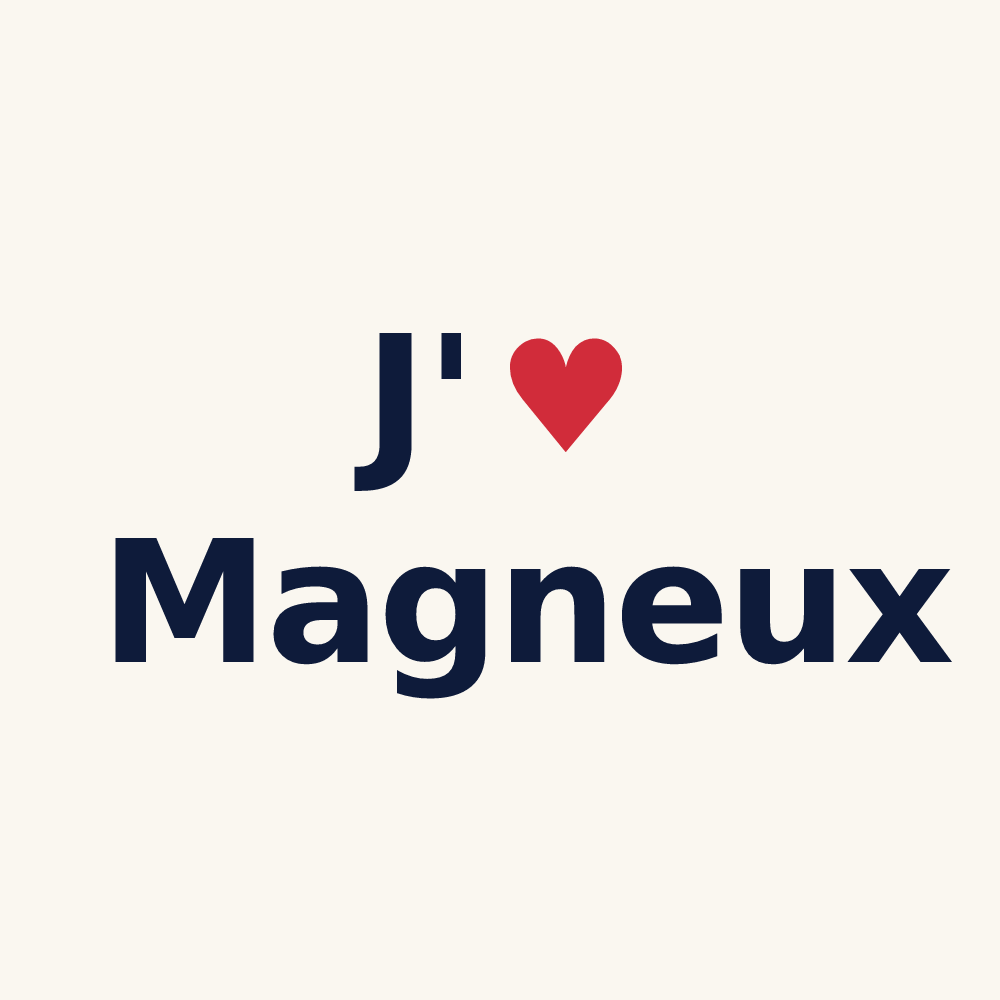 Tasse personnalisée Magneux — design J'aime Magneux