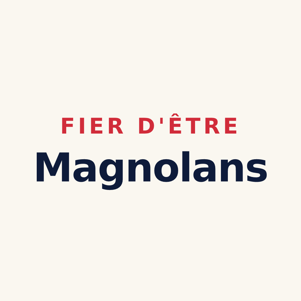 Tasse « Fier d'être Magnolans » — design pour Magnieu