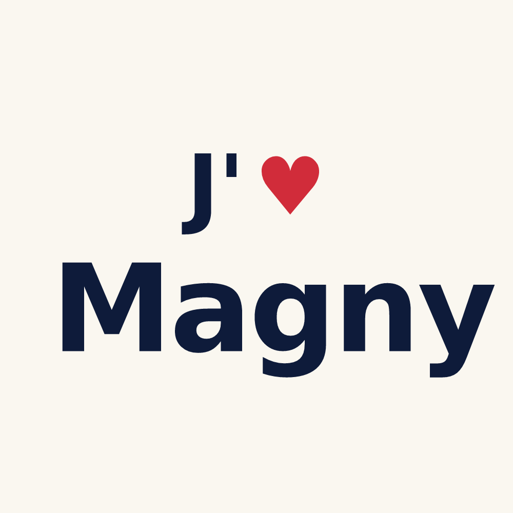 Tasse personnalisée Magny — design J'aime Magny