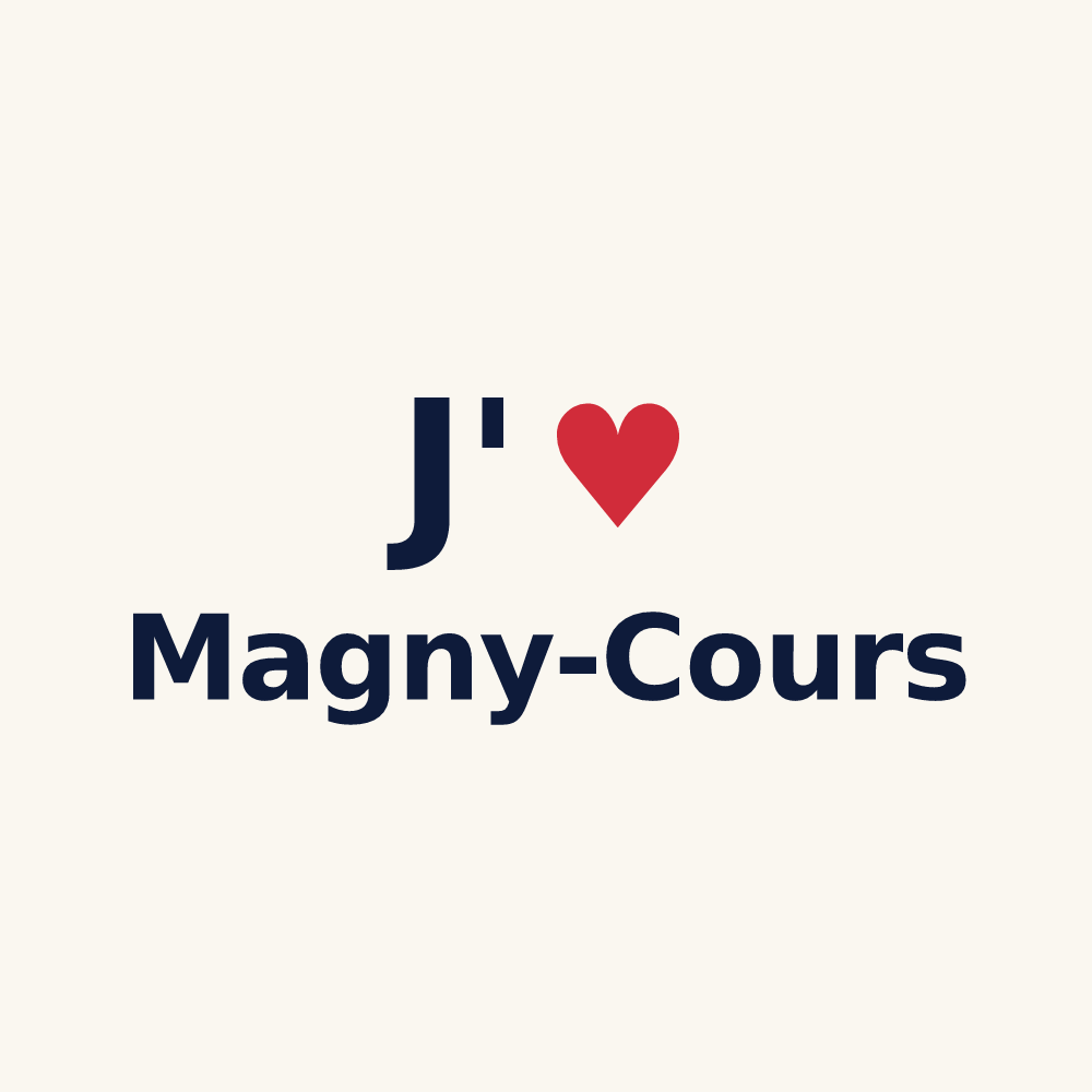 Tasse personnalisée Magny-Cours — design J'aime Magny-Cours