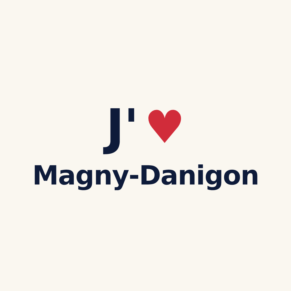 Tasse personnalisée Magny-Danigon — design J'aime Magny-Danigon