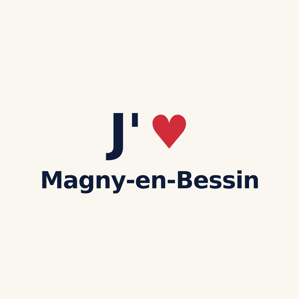 Tasse personnalisée Magny-en-Bessin — design J'aime Magny-en-Bessin