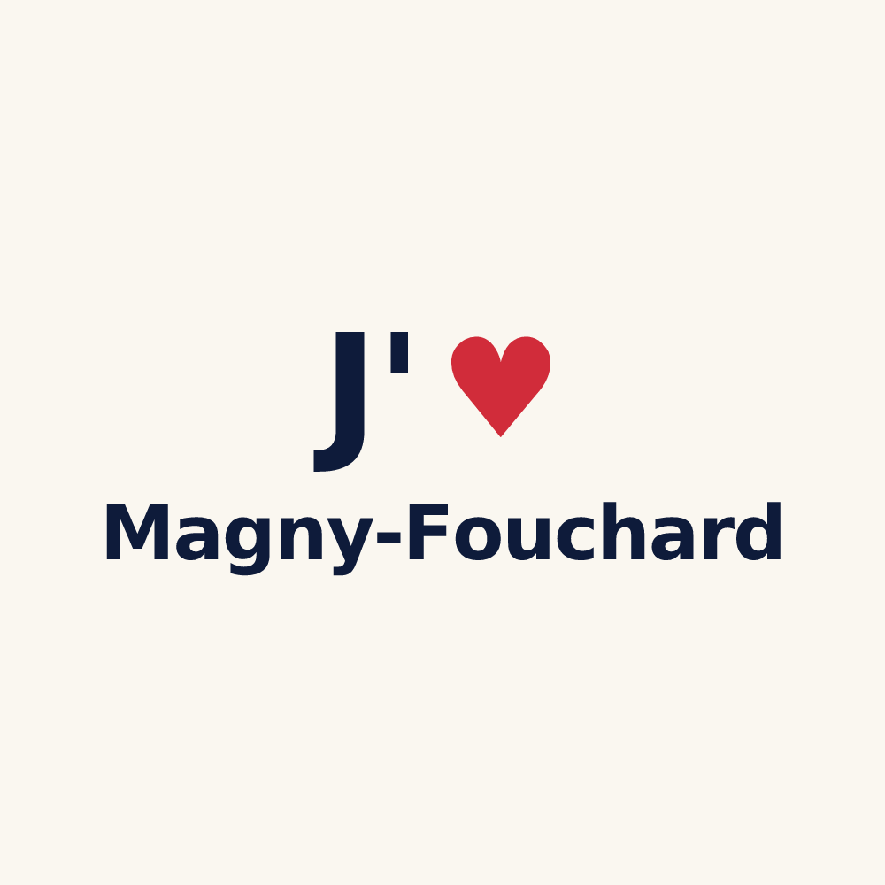Tasse personnalisée Magny-Fouchard — design J'aime Magny-Fouchard