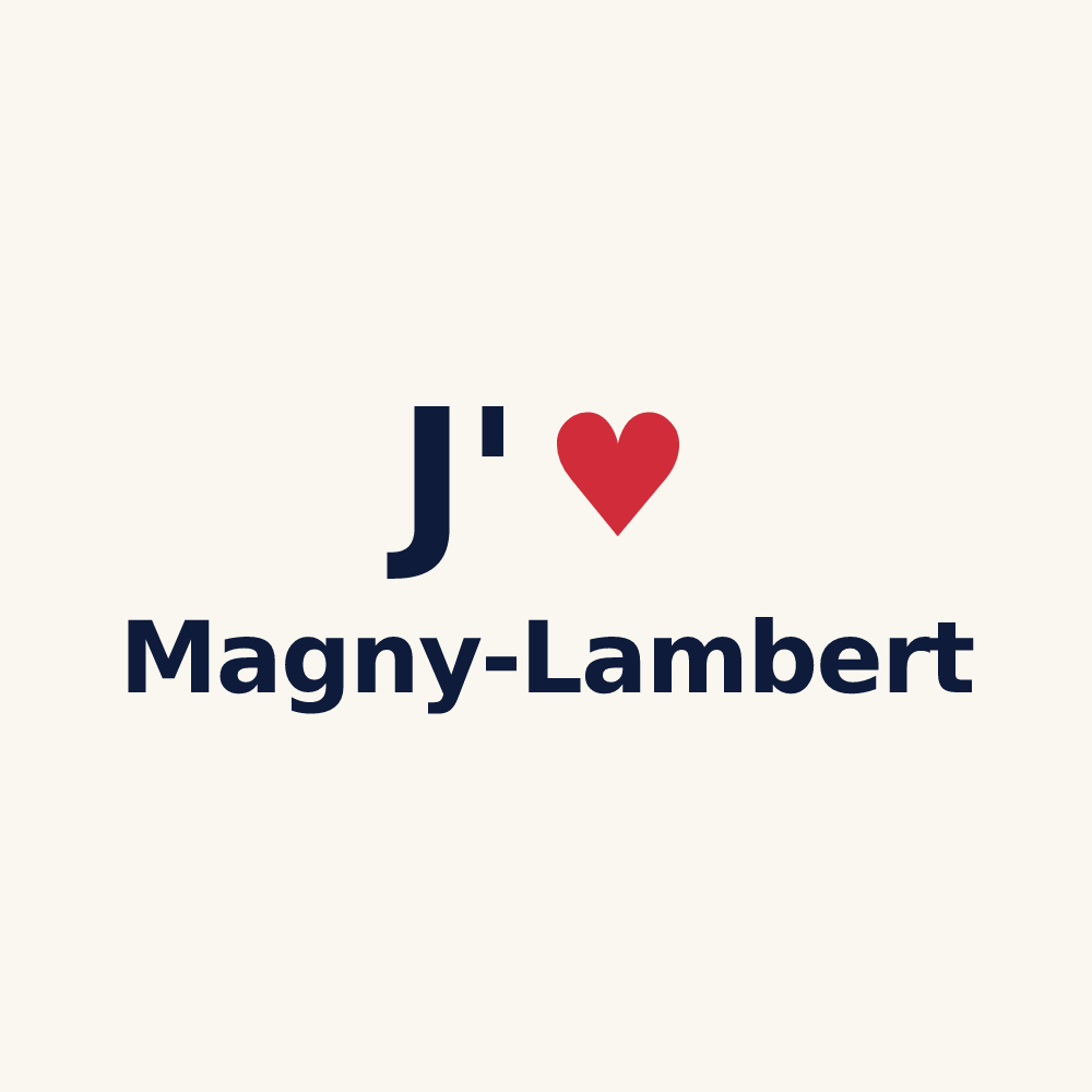 Tasse personnalisée Magny-Lambert — design J'aime Magny-Lambert