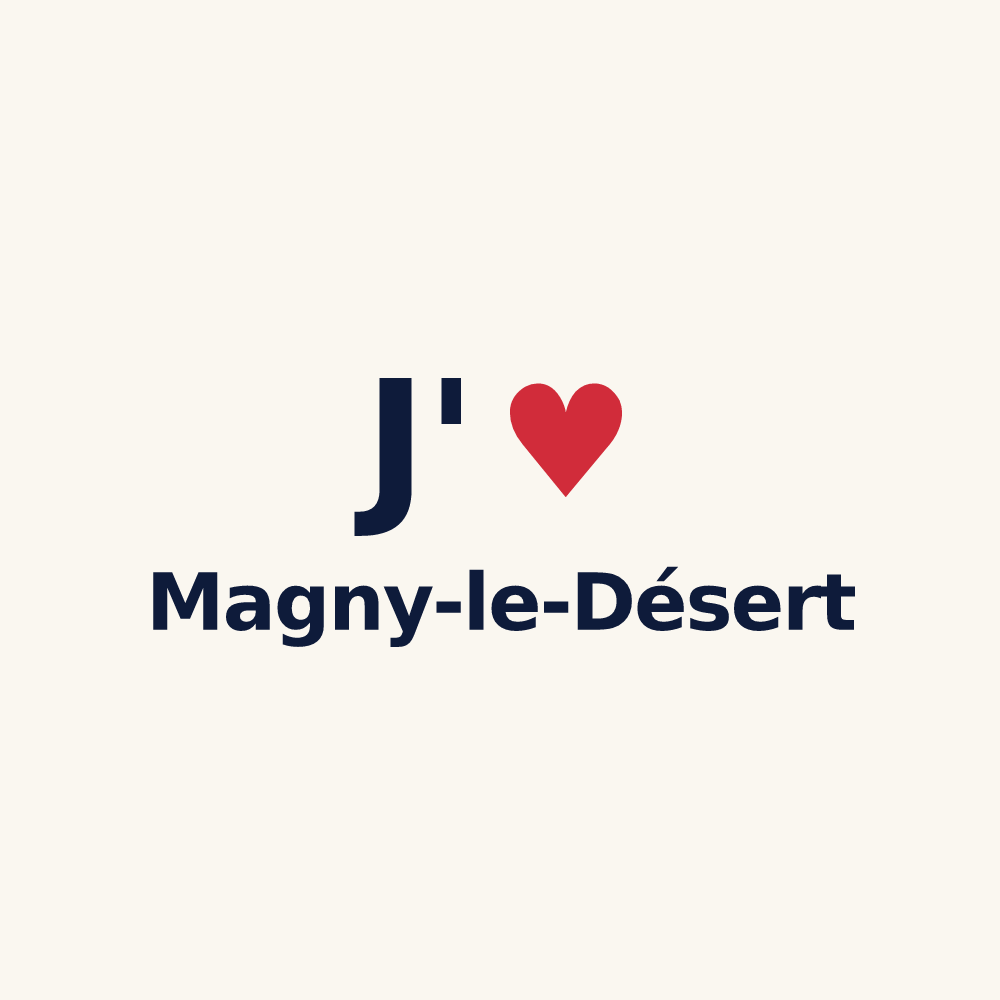 Tasse personnalisée Magny-le-Désert — design J'aime Magny-le-Désert