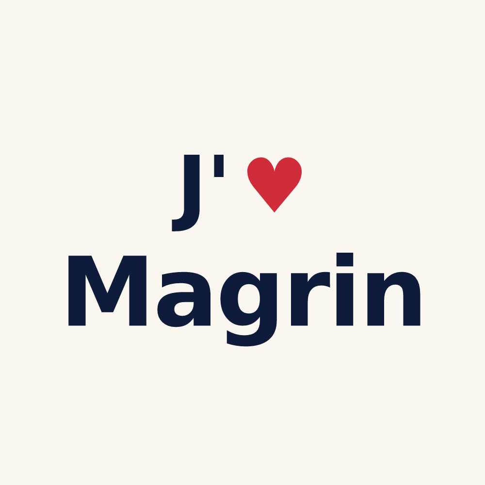 Tasse personnalisée Magrin — design J'aime Magrin