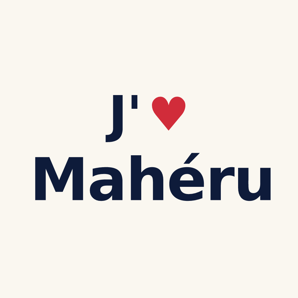 Tasse personnalisée Mahéru — design J'aime Mahéru