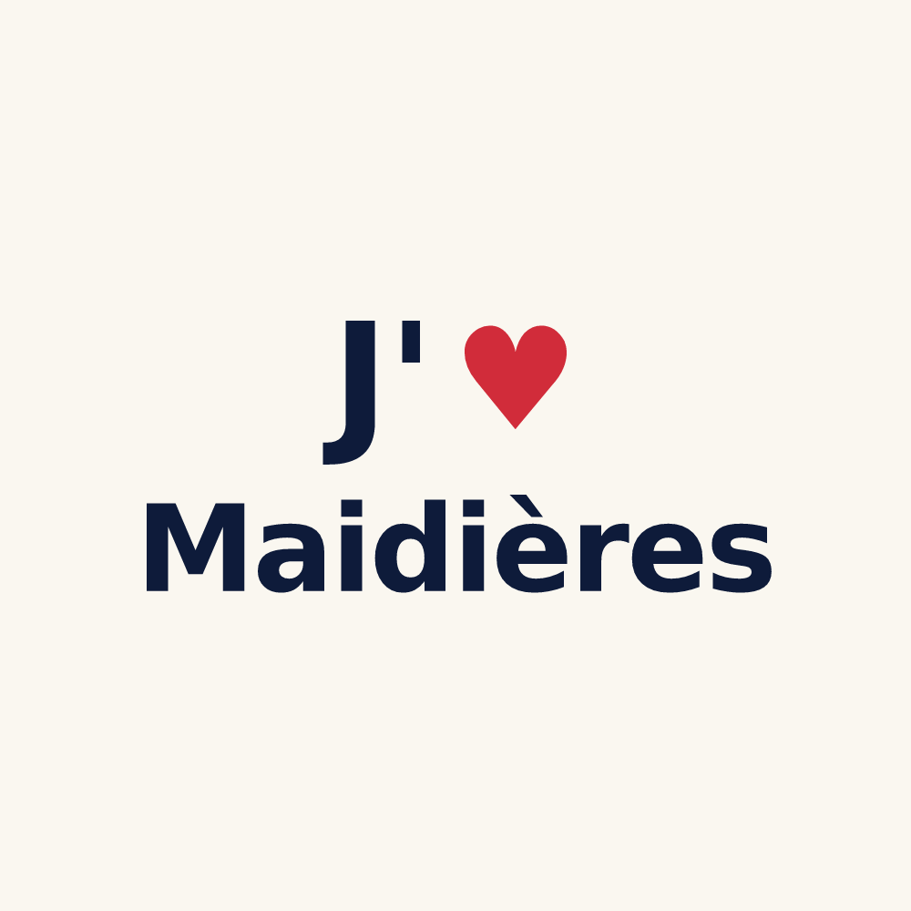 Tasse personnalisée Maidières — design J'aime Maidières