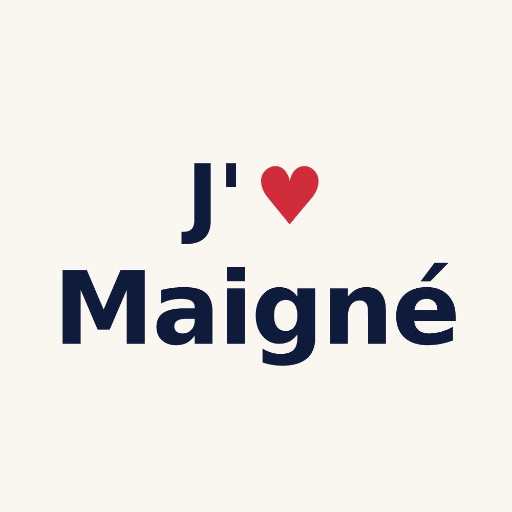 Tasse personnalisée Maigné — design J'aime Maigné