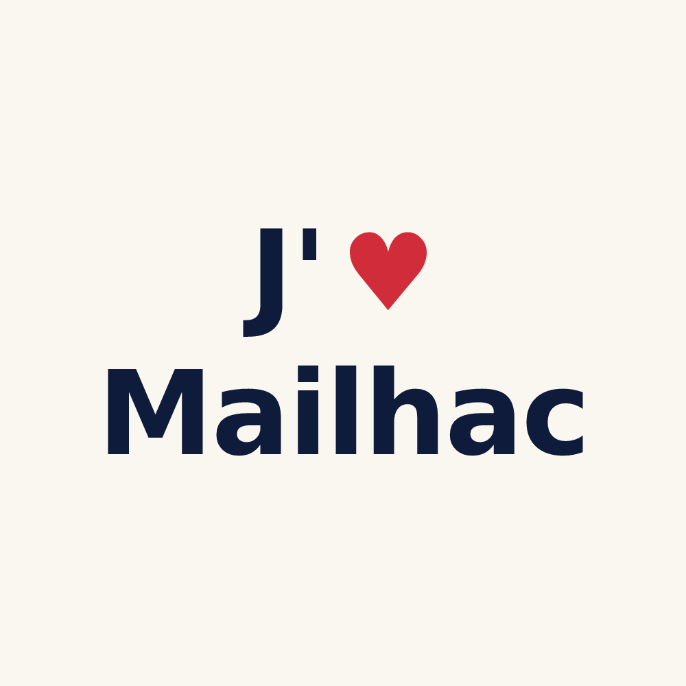 Tasse personnalisée Mailhac — design J'aime Mailhac