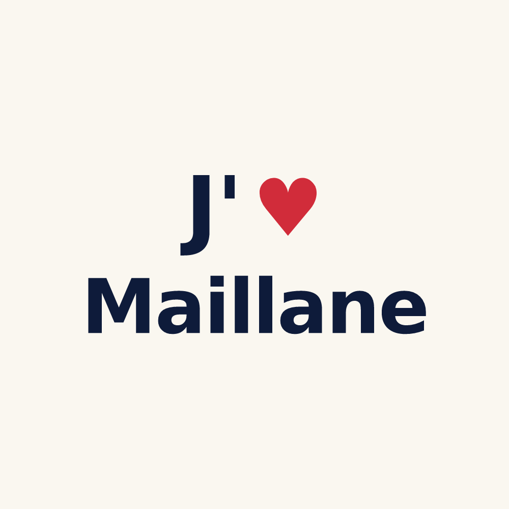 Tasse personnalisée Maillane — design J'aime Maillane
