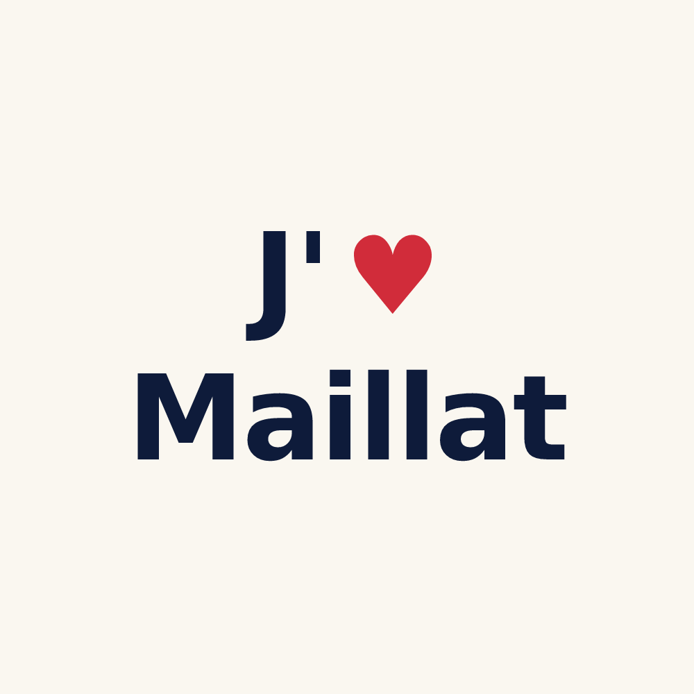 Tasse personnalisée Maillat — design J'aime Maillat