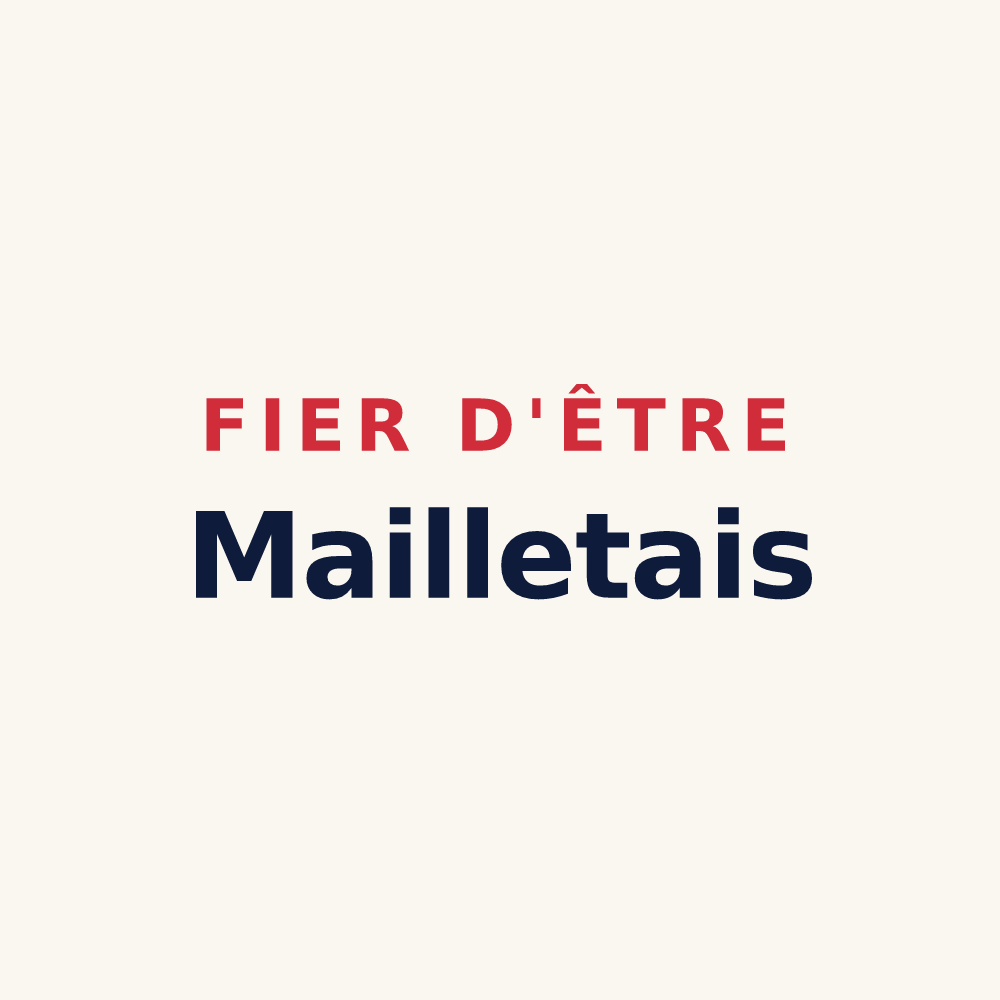 Tasse « Fier d'être Mailletais » — design pour Maillé