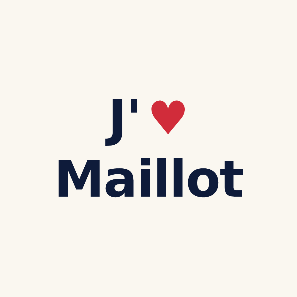 Tasse personnalisée Maillot — design J'aime Maillot