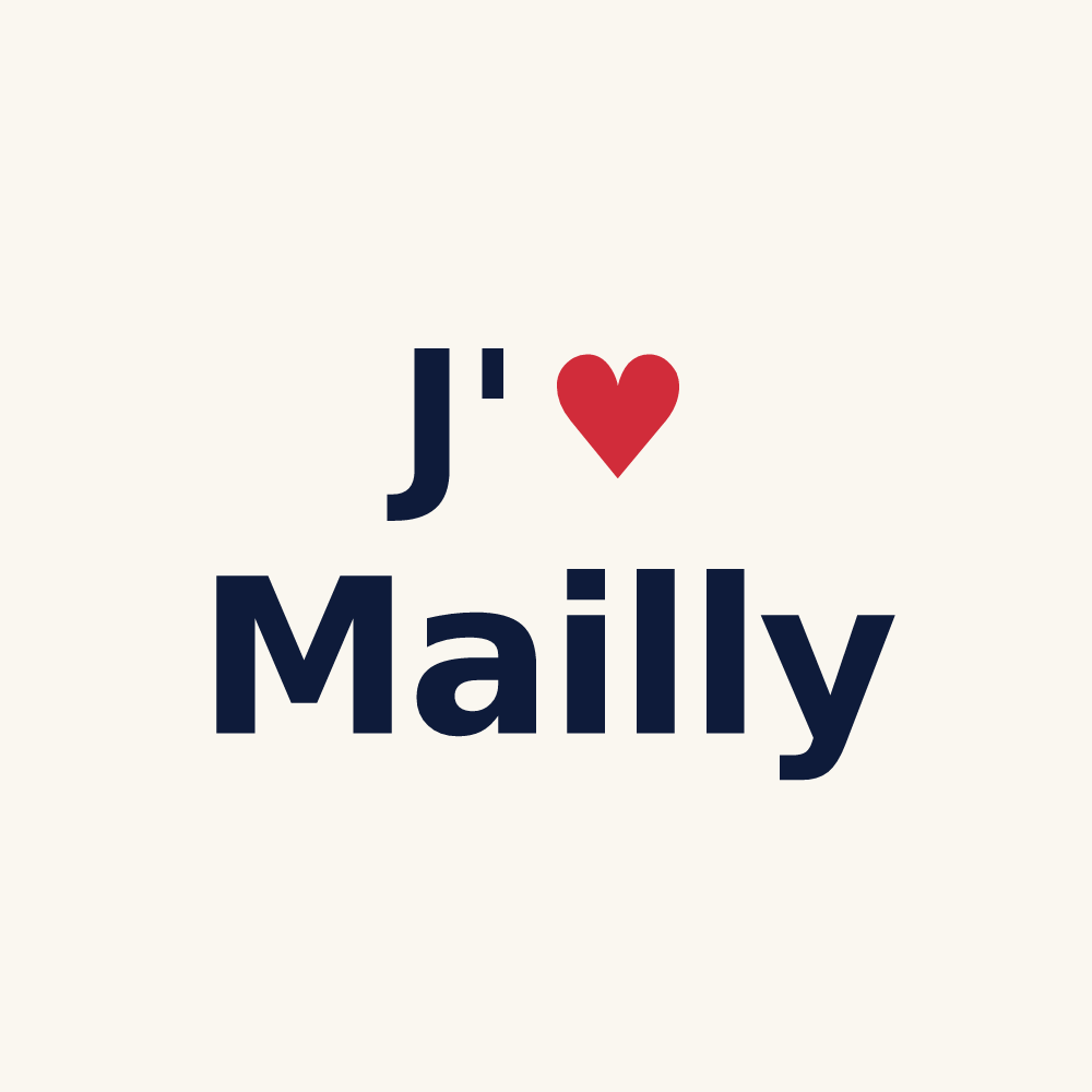 Tasse personnalisée Mailly — design J'aime Mailly