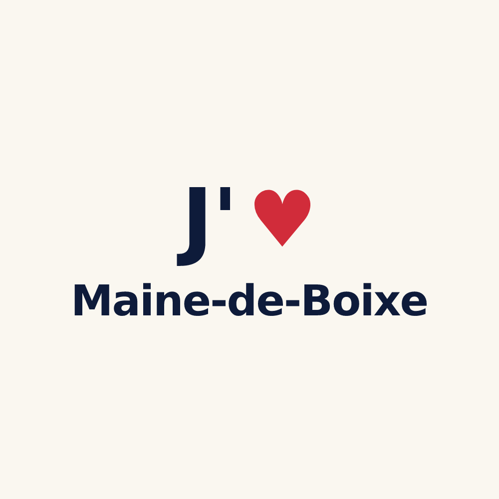 Tasse personnalisée Maine-de-Boixe — design J'aime Maine-de-Boixe