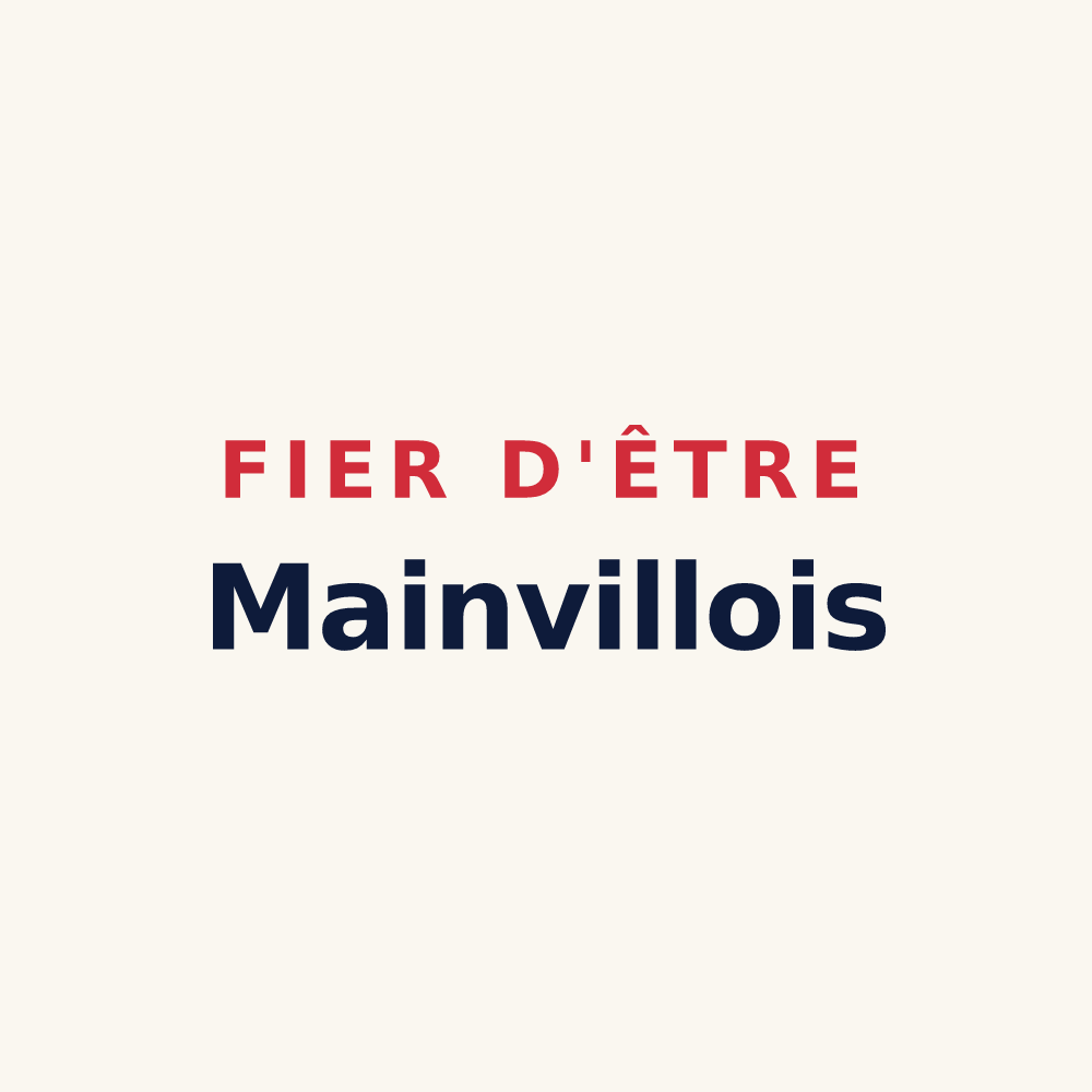 Tasse « Fier d'être Mainvillois » — design pour Mainvillers