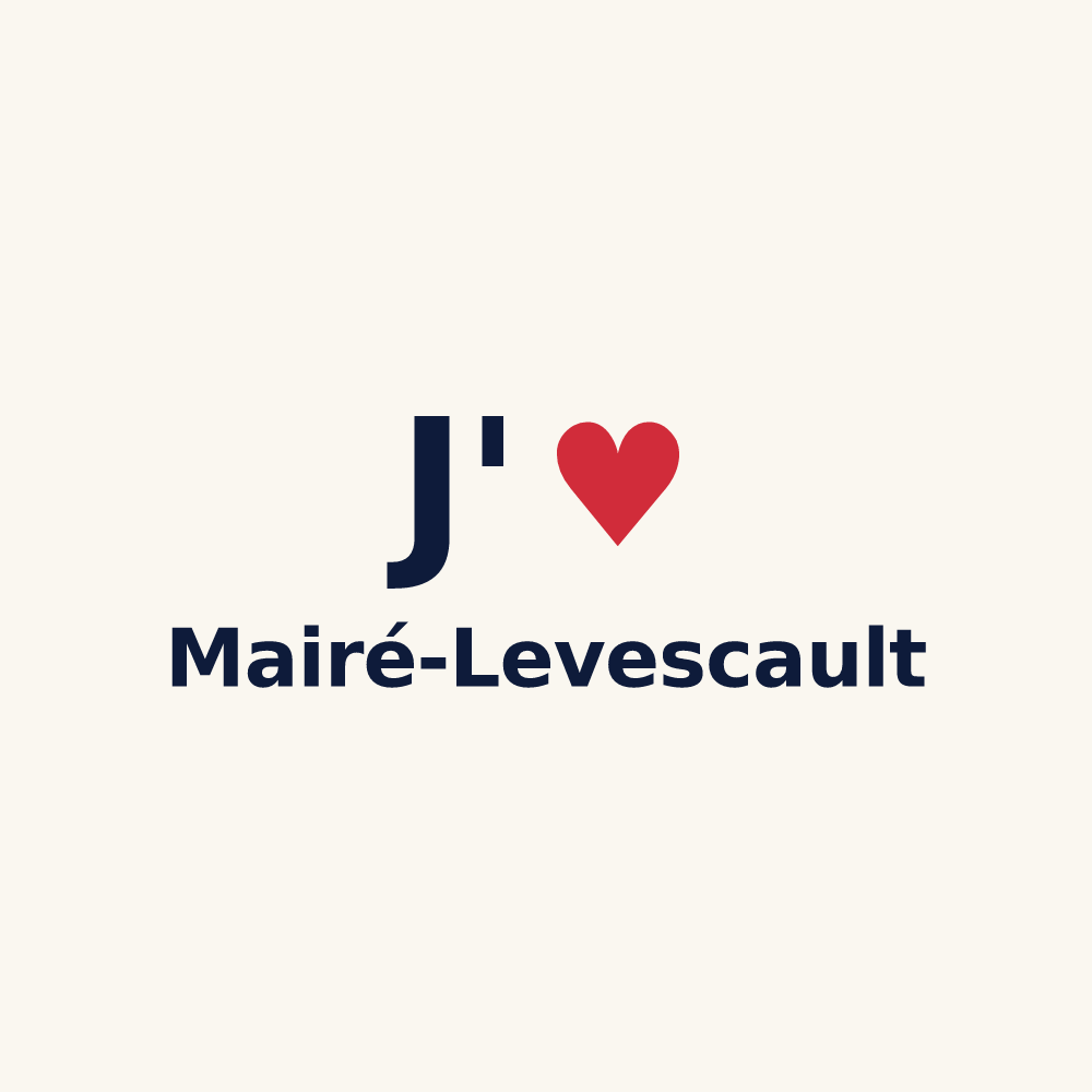 Tasse personnalisée Mairé-Levescault — design J'aime Mairé-Levescault